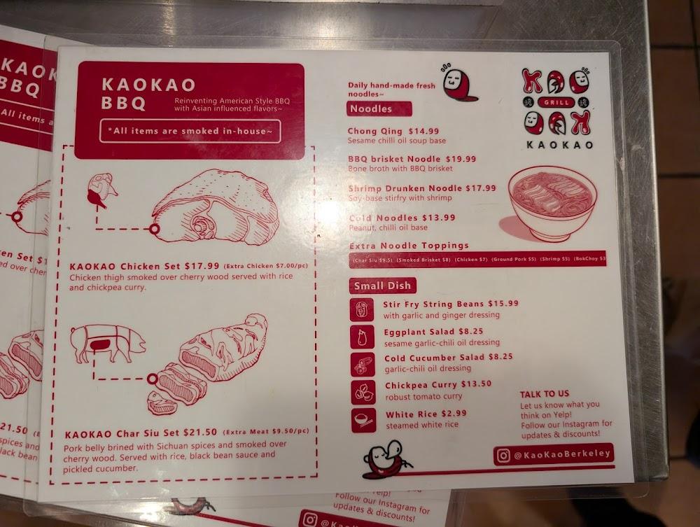 KAOKAO Grill Menu image 3